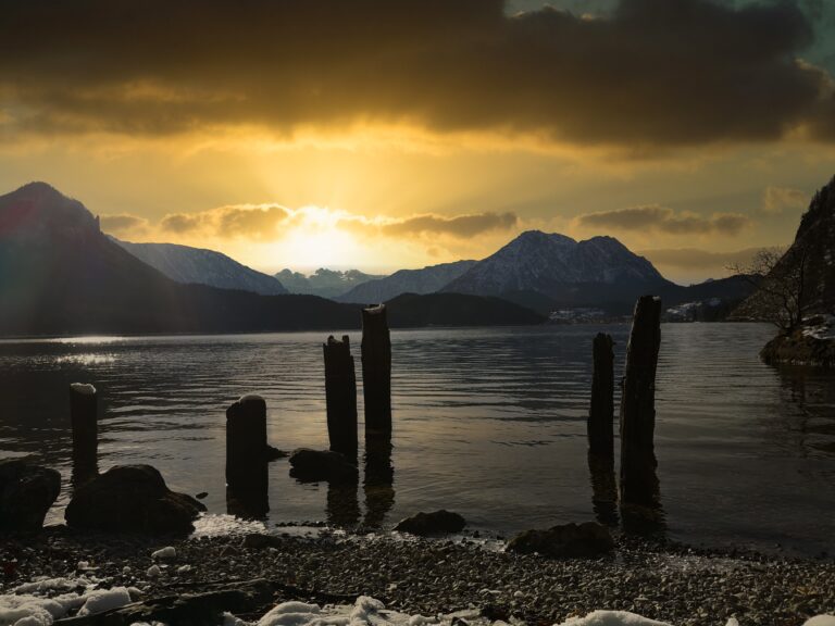 Sonnenuntergang am Altaussee